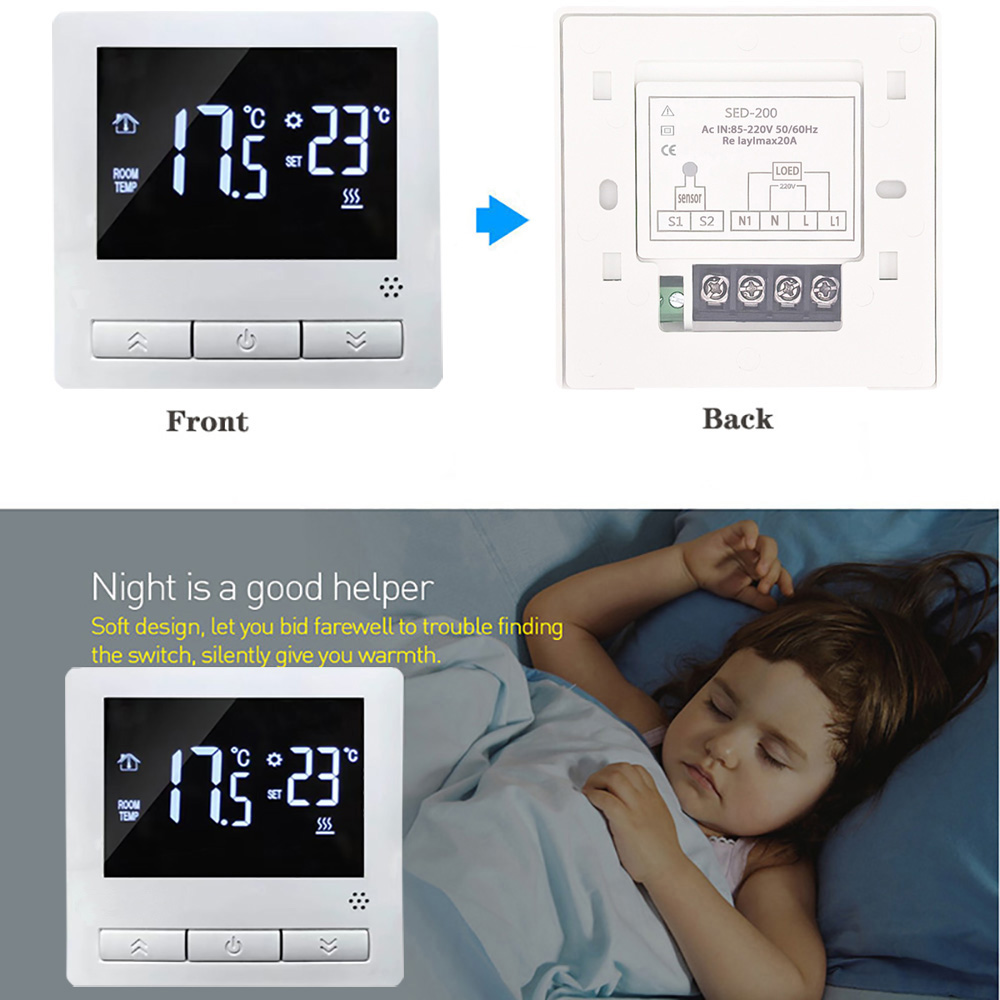 SED200 floor heating thermostat