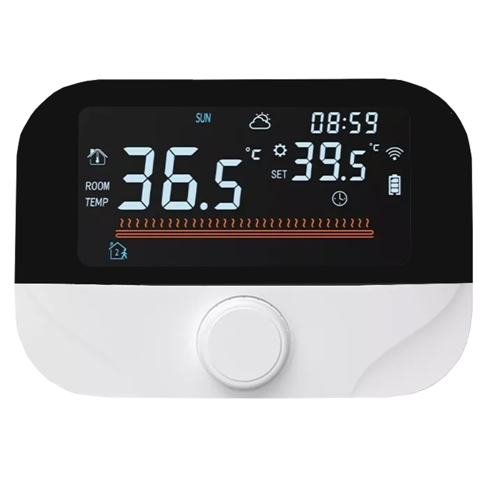 Floor Heating Thermostat, Heating Room Thermostat, App Control Hanging Stove for Electric Heating Belt, 