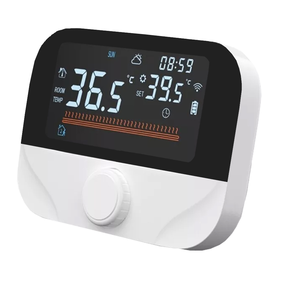 Floor Heating Thermostat, Heating Room Thermostat, App Control Hanging Stove for Electric Heating Belt, 